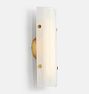 Willamette 16&quot; LED Pearl White Fluted Sconce