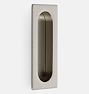 Rectangular Flush Pull, Brushed Nickel