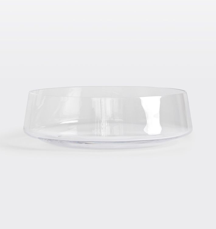 Audrey Large Glass Bowl, Clear