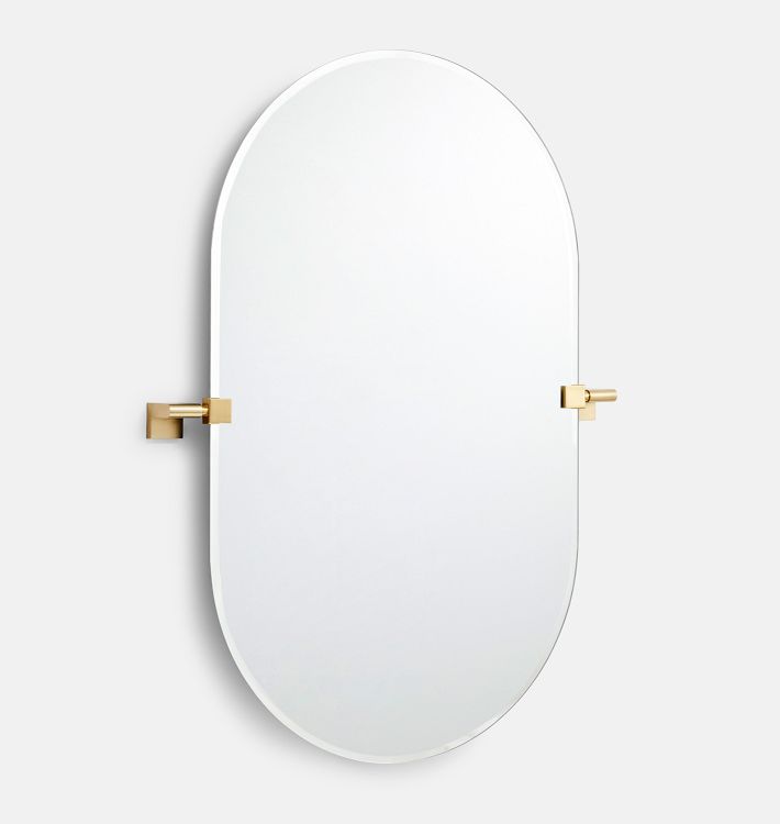 Meadows Frameless Pill Pivot Mirror