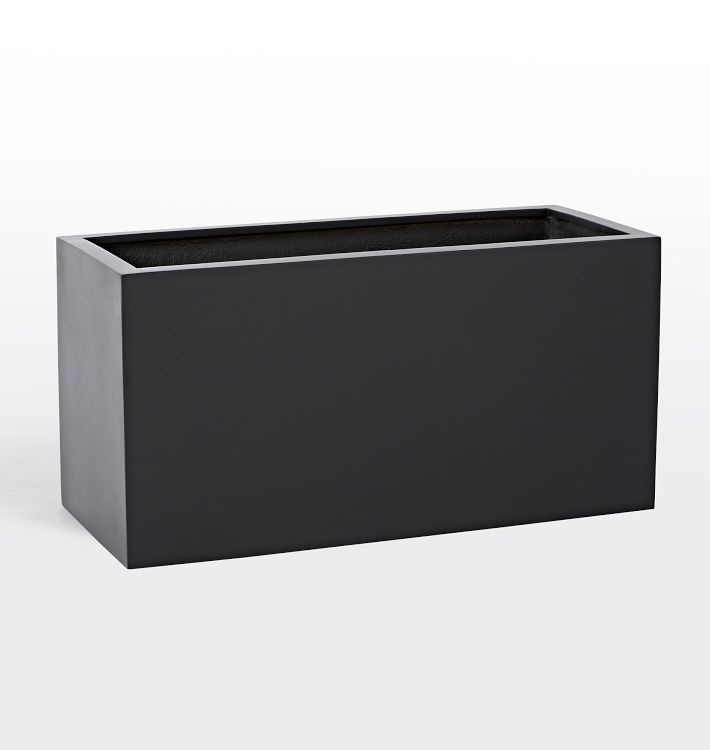 Modern Fiberstone Rectangle Planter | Rejuvenation