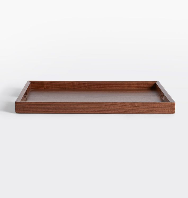 Hardwood Serving Tray, Walnut - 16" x 20"