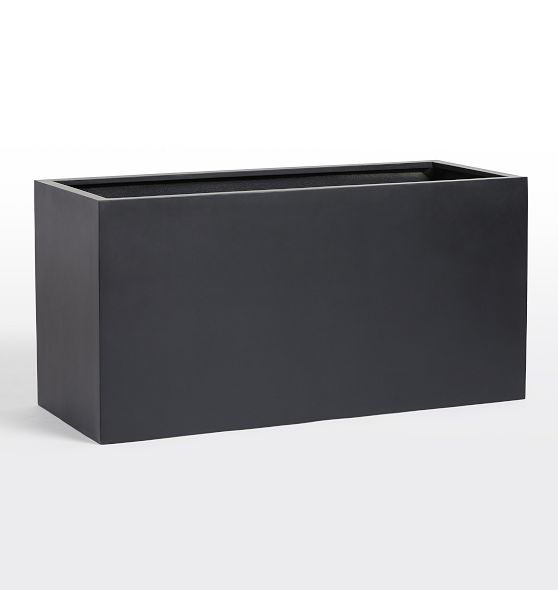 Modern Fiberstone Rectangle Planter | Rejuvenation