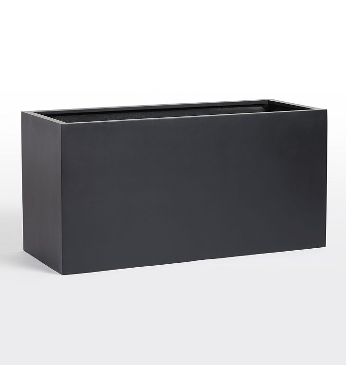Modern Fiberstone Rectangle Planter | Rejuvenation