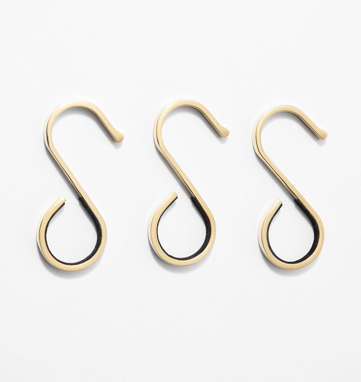 Felt-Lined S-Hooks - Set of 3