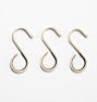 Felt-Lined S-Hooks - Set of 3