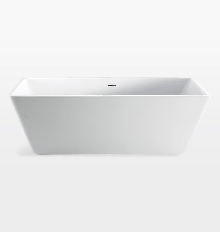 Siren Acrylic Tub - Undrilled - White Drain