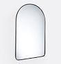 Arched Metal Framed Mirror, 24" x 40" - Oil-Rubbed Bronze