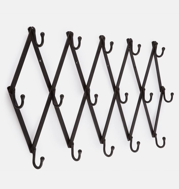 Iron Accordion Hook Rack