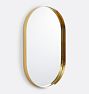 Deep Frame Pill Mirror, 22" x 36" - Aged Brass