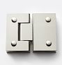 180 Degree Glass-to-Glass Shower Door Hinge, Brushed Nickel