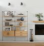 Holgate Double Modular Shelving Unit with Storage &amp; 72&quot; Rails