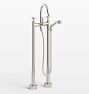 Rigdon Cross Handle Floor Mounted Tub Filler With Handshower