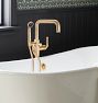 Descanso Floor Mounted Tub Filler With Handshower