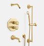 Canfield Thermostatic Tub &amp; Shower Set With Handshower