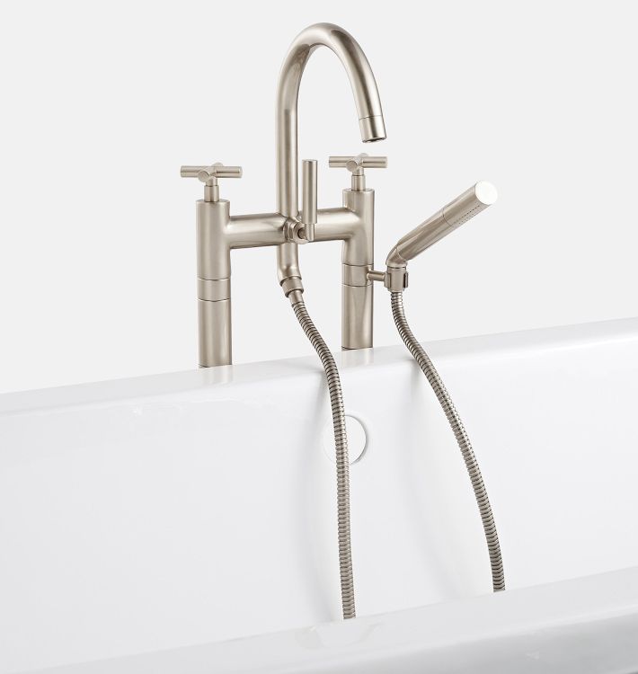 Waterhouse Floor Mounted Tub Filler With Handshower