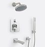 Morro Bay Thermostatic Shower &amp; Tub Set with Handshower