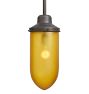 Rose City Pendant with Vintage Amber Glass Bullet Shade