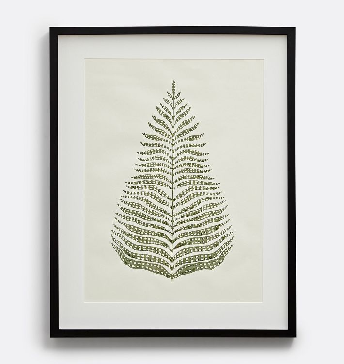 Framed Botanical Block Print Wall Art