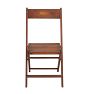 Vintage Dark Oak Folding Chair