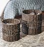 Lacey Round Woven Basket
