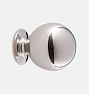 Ball Cabinet Knob, Polished Nickel