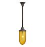 Rose City Pendant with Vintage Amber Glass Bullet Shade