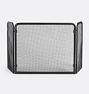 Watson Modern Fireplace Screen, Matte Black