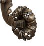 Extraordinary Antique Classical Revival Sconce in Weighty Cast Bronze