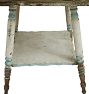 Beautifully Worn Antique Parlor Table with Lower Shelf