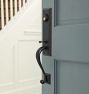 Putman Exterior 2-1/4&quot; Brass Knob Tube Latch Door Set with Level Bolt, Smart home technology