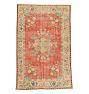 Vintage Rust-Toned Turkish Hand-Knotted Rug, 6'x10'