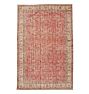 Vintage Red-Toned Turkish Hand-Knotted Rug, 7'x10'