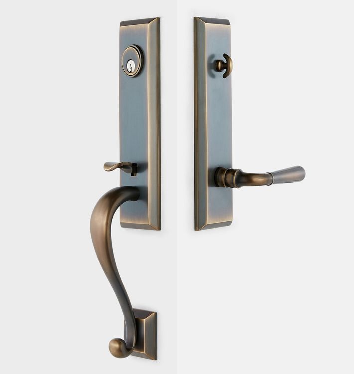 Putman Classic Lever Exterior Door Hardware Tube Latch Set