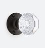 Tate Octagonal Crystal Knob Mortise Interior Door Set