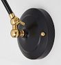 Imbrie Articulating Sconce with Aged Brass Accents