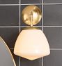 Oswego 9&quot; Opal Dome Wall Sconce