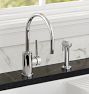 Coos Bay Single Hole Kitchen Faucet with Sprayer