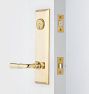 Putman Beaded Lever / Lever Exterior Door Hardware Tube Latch Set