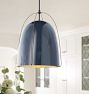 Haleigh 12&quot; Metal Dome Rod Pendant