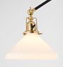 Imbrie Articulating Sconce with Aged Brass Accents