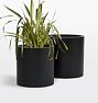 Modern Fiberstone Cylinder Planters