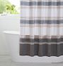 Striped Organic Cotton Shower Curtain