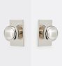 Rigdon Rectangular Interior Door Hardware Tube Latch Set With Knob