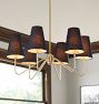 Berkshire 6-Arm Chandelier with Linen Shades