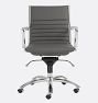 Dirk Low Back Swivel Office Arm Chair