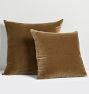 OPEN BOX Italian Velvet Pillow Cover, Avio Blue Velvet - 16&quot; x 26&quot;