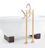 Tolson Floor Mounted Tub Filler With Handshower