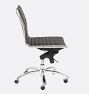 Dirk Low Back Swivel Office Armless Chair