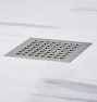 Contemporary Square Grille Shower Drain Assembly